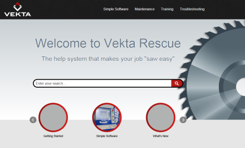 Screenshot of Vekta Software